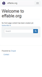 Mobile Screenshot of effable.org
